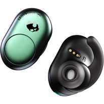 Audífono Bluetooth True Wireless Push Tropical, estuche de carga, almohadillas de aleta para ajuste seguro, micrófono, control de música y llamadas