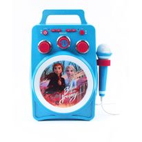 Karaoke bluetooh diseño Frozen 2 con luces led brillantes regulables, control de volumen y eco, portátil