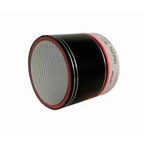 Parlante Bluetooth portátil para escritorio, con luces led, puerto USB, MicroSD, controles de música, micrófono incorporado, color negro