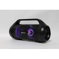 Parlante Bluetooth portátil Syncro + Subwoofer, luces Led regulables, resistente a salpicaduras de agua IPX5