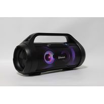 Parlante Bluetooth portátil Syncro + Subwoofer, luces Led regulables, resistente a salpicaduras de agua IPX5