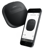 Altavoz bluetooth Soundlink Micro, resistente al agua IPX7, con clip flexible de siliciona, Negro