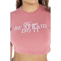Camiseta Estampada "Do Not Be Afraid Do It"