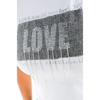 Camiseta Estampada Con Aplique