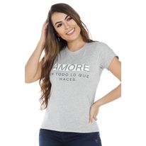 Camiseta Estampada "Amore"