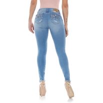 Jean Moda Tiro Medio Alto Bota Tubo