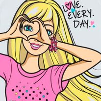 Camiseta Barbie Niña