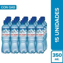 Agua San Mateo Con Gas 15Pack Bot 350 Ml