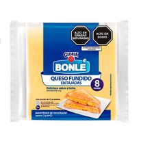 Queso Fundido Bonlé En Tajadas Gloria Paquete X 136 Gr