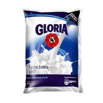 Leche Entera Uht Gloria Bolsa X 900 Ml