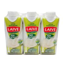 Leche Evaporada sin lactosa Laive Sixpack x 350 gr