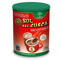 Chocolate Instantáneo Sabor Clavo y Canela Sol del Cusco 324 gr