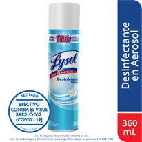 Lysol - Desinfectante Aerosol 360 Ml-Pureza De Algodón