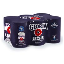 Leche evaporada Gloria Entera Paquete 6 und Lata 400 g