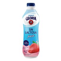 Yogurt Bebible Deslactosada Gloria Sabor Fresa Botella 1 kg