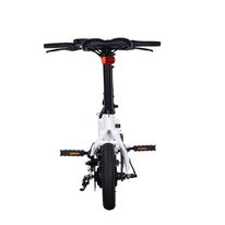Bicicleta eléctrica Onebot T3, color blanco, autonomía 20-30 km, vel. máx. 25 km/h, llantas de 14", motor de 250W, tolerancia 110kg, ultraplegable