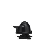 Timbre para scooter/bicicleta color negro, se ajusta a los manubrios gracias a sus anillos de goma, aleación de aluminio, dimensiones: 35 x 34 mm
