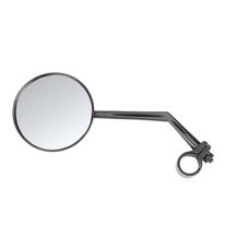 Espejo retrovisor, ideal para scooter, base color negro, diámetro 7.5 cm, a prueba de agua, con base y espejo con giro de 360°