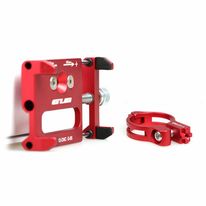 Soporte ajustable para celular de metal (aleación de aluminio) rojo para el manillar, duradero,estable,antirobo, teléfonos entre 3.5" y 6.2" de ancho