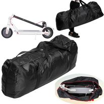 Bolsa para transporte de scooter, color negro, tela impermeable, portátil, 110x45x50cm, con correa de mano doble reforzada