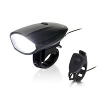 Bocina con luz Hornit lite black, recargable USB, bocina de 120 decibelios y luz de 250 lúmenes, 6 modos de luz y 5 modos de bocina, disparador remoto