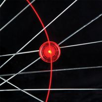 Mini luces led para ruedas de bicicleta 2 pack color rojo, baterías reemplazables, resistente al clima, giro de encendido y apagado, fácil de colocar