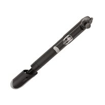 Inflador de bolsillo color negro para llantas de bicicleta y/o scooter con manómetro incluido