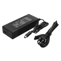 Cargador alternativo de batería para scooter, 42V2A, color negro, 10.5mmx8mm, alta confiabilidad, eficiencia de trabajo y bajo aumento de temperatura