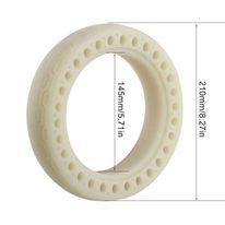 Llanta sólida verde fluorescente de 8.5" ideal para scooter Xiaomi M365, resistente al desgaste, a prueba de explosión, luminoso por la noche
