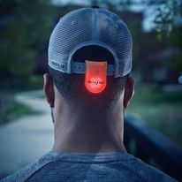 Marcador magnético led color rojo, para la ropa, visibilidad nocturna, duración de más de 70 horas, batería reemplazable
