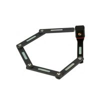 Candado Bordo Ugrip 5700/80 VK color negro, es un candado plegable, barras de acero de 5mm unidas con remaches especiales, circunferencia de 80cm