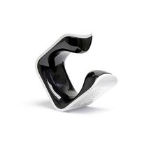 Rack para bicicleta M blanco/negro, para neumáticos de carretera estándar de entre 33 mm - 43 mm o 1.3 "- 1.7"