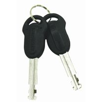 Candado para disco de freno Keeper 5-S2 color amarillo, diámetro del pasador de 5,5 mm, incluye cable recordatorio naranja y 2 llaves de acero inox