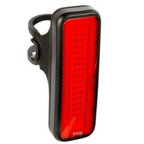 Luz Blinder Mob V MR Chips Black, luz roja posterior, base negra, recargable vía USB, 44 lúmenes, 3 correas intercambiables, 5 modos, 51 x 42 mm