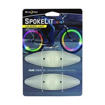 Luz led para ruedas Spokelit pack x 2, multicolor, 2 bateria de litio, duración 20 horas, 2 modos, adaptable, resistente al agua