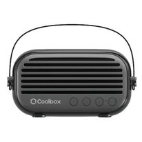 Parlante bluetooth portátil Classy con asa función FM, puerto USB, micro SD, micrófono incorporado para llamadas manos libres, color Negro