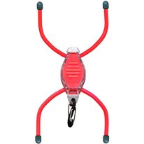 Micro luz led Buglit color rojo/negro, luz blanca, cuatro funciones, totalmente flexible, alcance de luz de hasta 50 pies, 6 lúmenes
