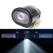 Luz led blanca delantera de repuesto para scooter eléctrico Ninebot ES1/ES2/ES4, color negro