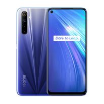 Realme 6 Azul, Dual Sim, 4 Cámara, Cámara Principal de 64MP, 128 GB de Memoria y 4 de RAM, Batería de 4,300 mAh (typ), Pantalla 6.5"