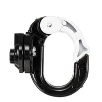 Set de 2 ganchos rojo con blanco para colgar en scooter Xiaomi M365, aleación aluminio, tolerancia 25kg, a prueba de agua, peso 70g, fácil de instalar