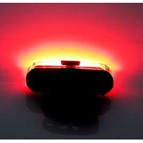 Luz posterior roja Blade, 100 lúmenes, 4 modos, correa de gel, batería de litio, carga vía USB, ligero, a prueba de agua, ángulo 120°