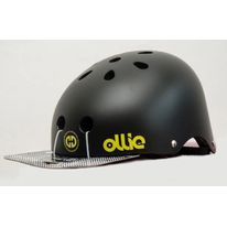 Casco Ollie estilo urbano talla M color negro mate, regulable, correa ajustable, 11 vías de ventilación, EPS, tamaño de cabeza 54-58 cm