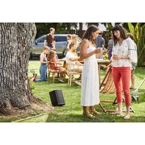 Parlante bluetooth amplificador S1 PRO batería recargable, entradas para micrófono o instrumento musical, controles de ecualización, color Negro