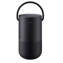 Parlante bluetooth BOSE HOME PORTABLE, wifi, control de voz, audio 360°, resistente al agua, controles tátil, asa de transporte, color Negro
