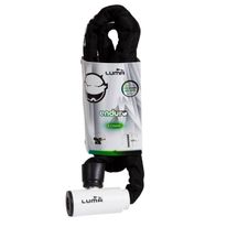 Cadena Luma Enduro 8, acero templado, funda protectora, diámetro de eslabón de cadena 8mm, longitud 120 cm, llave reversible, incluye 2 llaves,