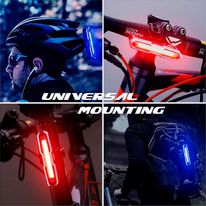Luz led impermeable recargable USB, 15 lúmenes, 4 modos, luz roja, azul y blanca, dimensiones: 7.5x3x2 cm, hasta 4 horas continuas de uso, ajustable