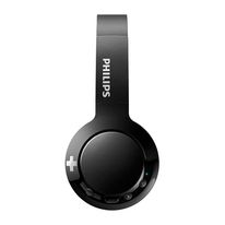 Audífono Bluetooth On Ear BASS+ con micrófono incorporado, diseño plegable, gran aislamiento de ruido externo, controles integrados, Negro