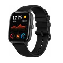 Smartwatch Amazfit GTS, pantalla amoled de 341 ppi, cuerpo de metal,duración de la batería de 14 días, resistencia al agua de 5 atm, color negro