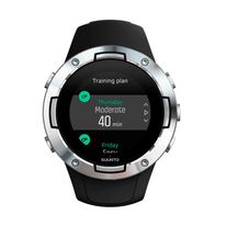 Smartwatch Suunto 5, ideal para entrenamientos,sumergible 50 metros,hasta 14 días de duración bateria,más de 80 modos de deporte, color negro acero