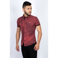 Camisa Manga Corta Estampada Figuras Geométricas Eden